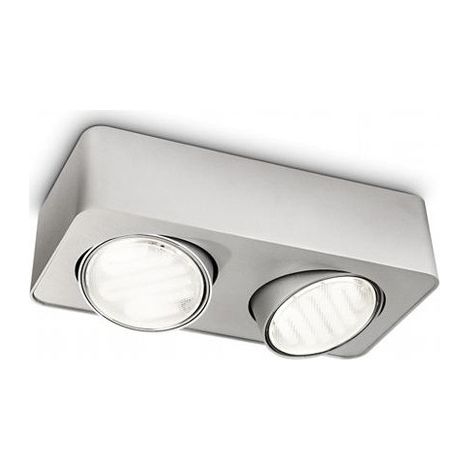 PHILIPS Plafoniera 2 Luci Silver