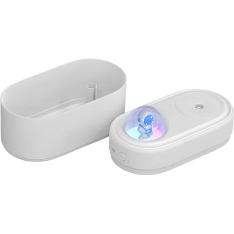 Petit humidificateur Humidificateur silencieux pour chambre Diffuseur portable avec variateur d'intensité à 2 niveaux et thème astronaute – pour bureau, hôtel et voiture (1/5)