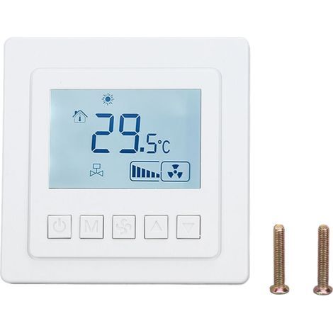 Klimaanlagenthermostat 5℃ bis 35℃ ± 1℃ Hochpräziser Temperaturregler mit großem LCD-Bildschirm für Esszimmer (1/5)