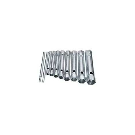 Lot de 10 Clés Tubulaires 6 à 22 mm, Clés à Tubes, Clés à Bougie pour Visser la Bougie, Démontage/Montage de Robinetterie et Mitigeurs, Dévisser des Boulons Inaccessibles (1/5)