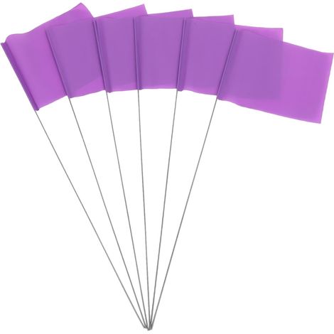 Drapeaux de Marquage Pelouse 50 Pièces Balises de Jardin Solide pour Repérage Extérieur et Irrigation Réutilisables pour Petits Espaces et Chemins (1/5)