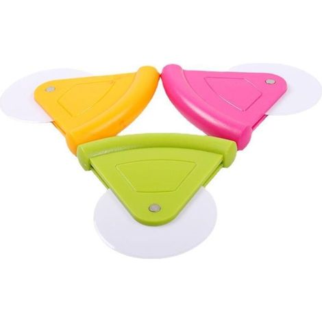 Cortador de pizza de plástico con ruedas, herramienta manual para cortar pizza, herramientas para cortar pasteles y pan, herramientas para hornear, utensilios de repostería, apto para lavavajillas. (1/4)