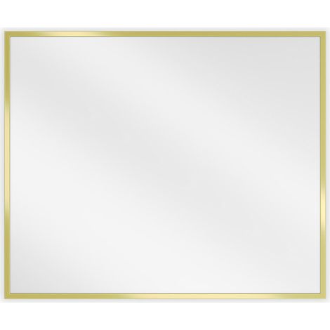 Mexen Loft Rechteckiger Badezimmerspiegel 60 x 50 cm, goldener Rahmen - 9852-060-050-000-50 (1/5)