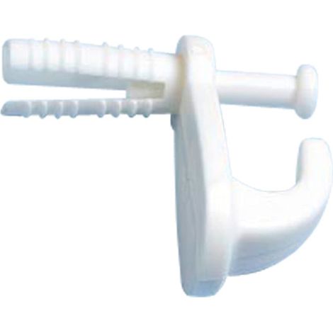 Bulk Hardware BH05322 knock-in & muro, gancio porta Hollow plastica, set da 10 pezzi (1/2)