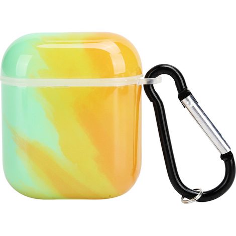 Étui/coque de protection élégant pour écouteurs Apple AirPods 2/1 avec anneau porte-clés pour une durabilité accrue, une protection antichoc et pour éviter les pertes. (1/5)