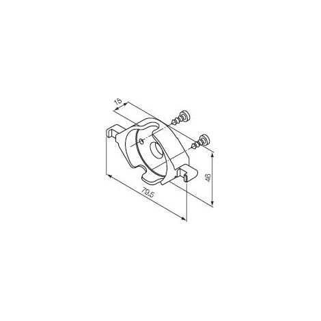 Supporto In Plastica Ad Incastro (Da Accoppiare a 523.10014) NICE 525.10052