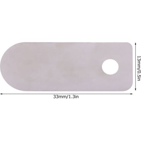 Plaque de Valve pour Compresseur d'Air Sans Huile 30 Pièces 13x33mm Accessoires Aluminium Remplacement (1/4)