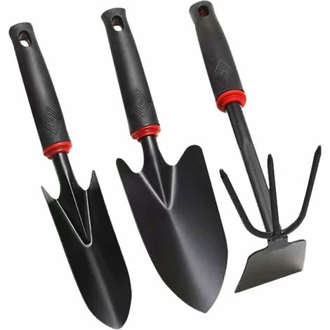 Bêche de jardin en 3 parties, bêche de jardin en acier inoxydable, outil de jardin, ensemble de jardin, outils de jardin, adapté au jardinage et au rempotage