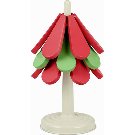 Dessous de plat pliable motif sapin de Noël pour la table de fête (1/5)