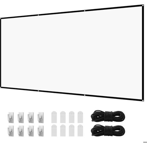 DUOKU Projektionsleinwand – 120 Zoll – 4K – 16:9 – Wandmontage (1/5)