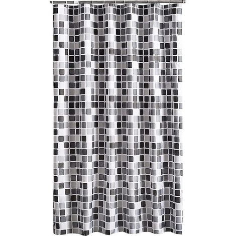 Rideau de douche 200x240cm, anti-moisissure et antibactérien, imperméable, doublé de polyester doux