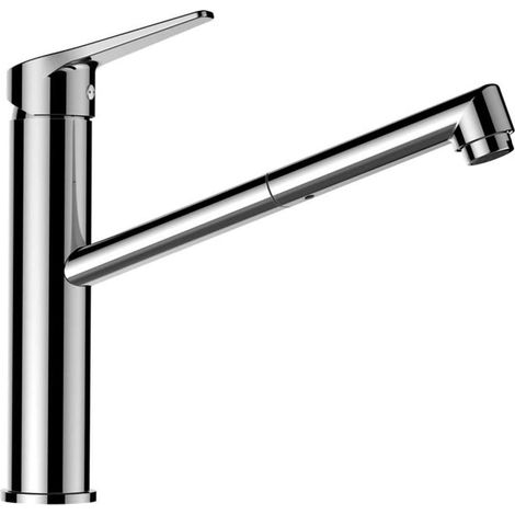 Schock Küchenarmatur Metis (ausziehbarer Auslauf) Chrom (1/3)