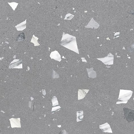 Carrelage sol / mur effet terrazzo 80x80 cm RIBE R ANTHRACITA (vendu par boite de 1,28m2) (1/2)