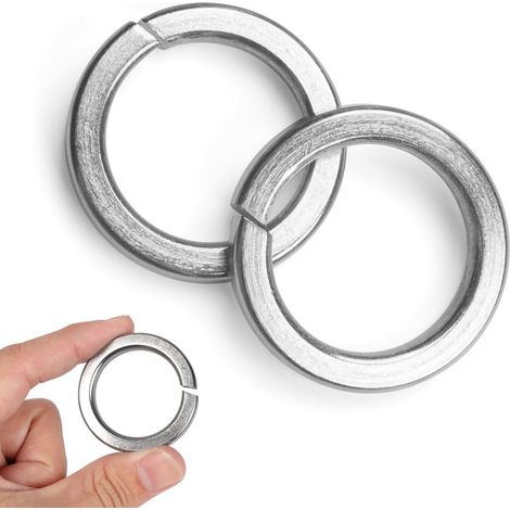 Rondelles de Sécurité Fendues en Acier Inoxydable M30, 2 Pièces Rondelle Autobloquante Rondelles Ressort Inox 304, Rondelle de Blocage Frein Ressort Grower, pour Vis Ecrou Boulon (1/5)