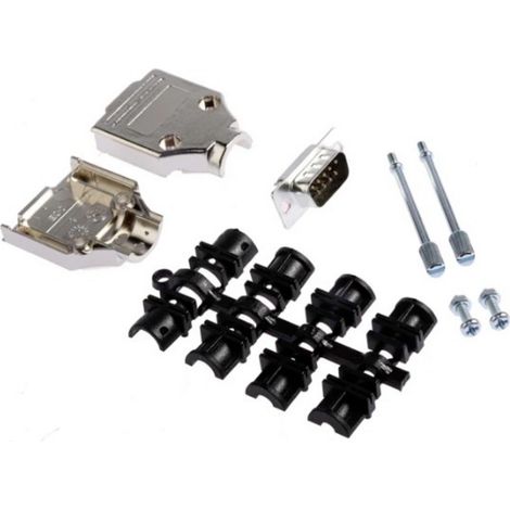 MH Connectors MHDTPK9-DB9P-K D-SUB Stiftleisten-Set 180 ° Polzahl: 9 Lötkelch 1 St.