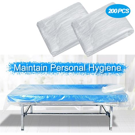 Housse de canapé jetable, drap de lit esthétique pour table de massage, lot de couvertures de lit de soin.