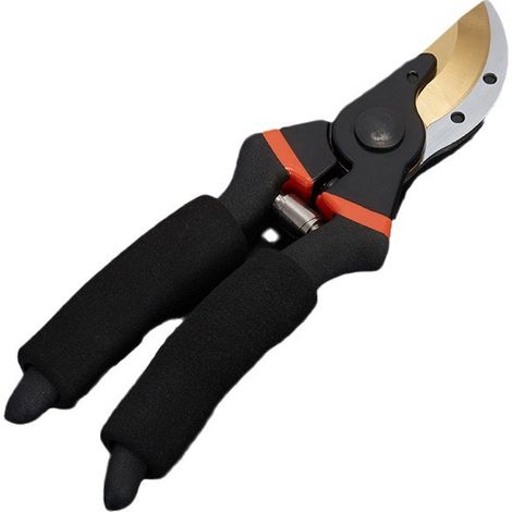 Sécateur professionnel de 20,3 cm en titane de qualité supérieure - Pour le jardin - Avec manche en éponge - Sécateur à main (1/5)
