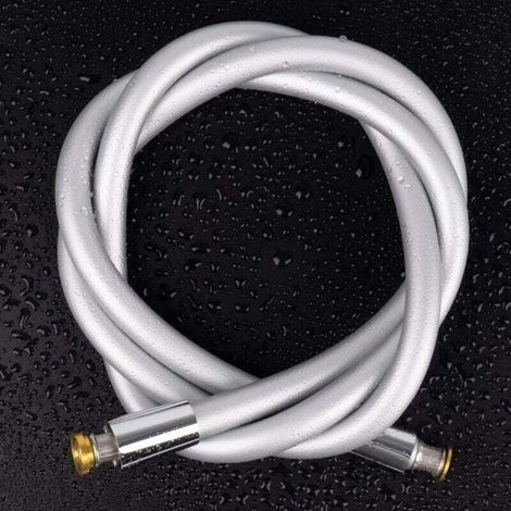 Flexible de Douche Universel (G1/2 Pouces, 1.75m), Tuyau de Douche en Silicone Ultra-Doux, Tuyau Douche Anti-Torsion et Anti-Pliu (1/4)