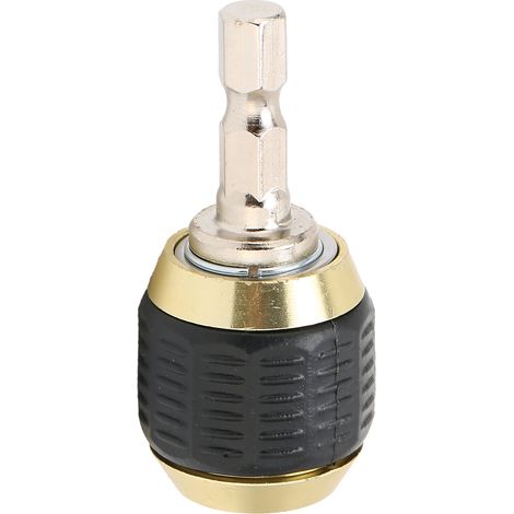 Mandrin de perceuse escamotable hexagonal 1/4 po, adaptateur de tournevis en métal, outil accessoire pour perceuse électrique (1/5)