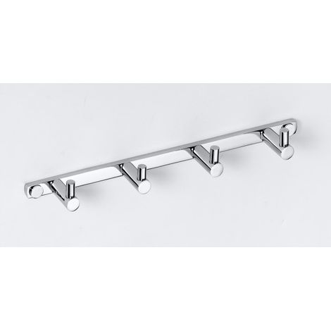 Patère quadruple OMEGA laiton chromé 27x4x2,5 cm (1/3)