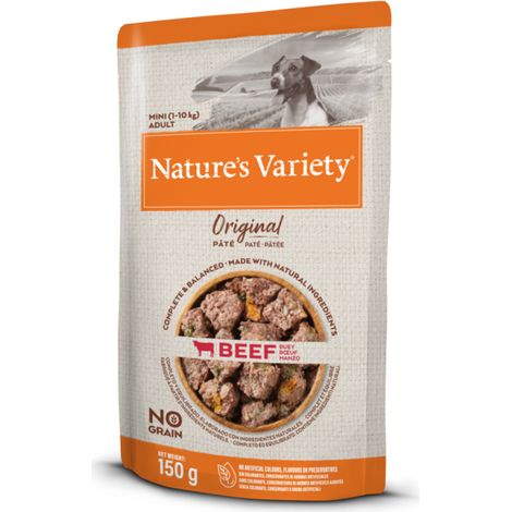 NATURE VARIETY PATÉ PERRO MINI TERNERA 150GR