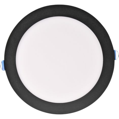 Plafonnier encastré LED 14W Ø22 noir 4000K Polux Rigel (1/3)