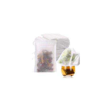 Lot de 400 Sachets à Thé Jetables avec Cordon de Serrage, Sachets de Thé pour Thé en vrac 7×9 cm, Sachet de Thé Réutilisable, pour Thé En Vrac, Café, Thé de Fleurs, Herbes, Epices, Lavande (1/5)