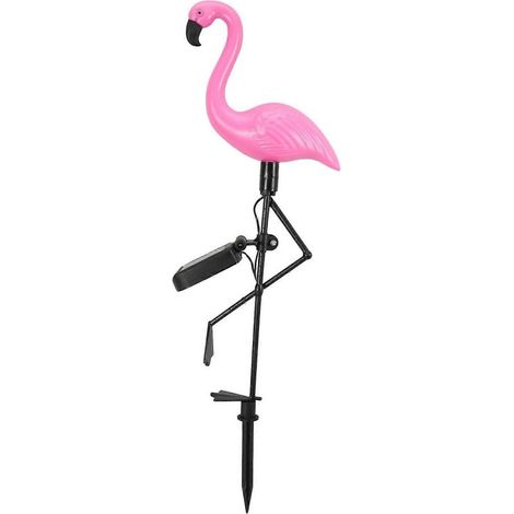 Lampe solaire de jardin flamant rose à lumière chaude, étanche et économe en énergie, idéale pour terrasse, patio ou balcon. Décoration parfaite pour jardin, terrasse ou balcon.