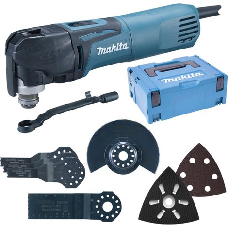 Makita - Amoladora múltiple oscilante 320 W con accesorios TM3010CX5J