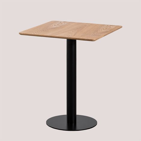 SKLUM Quadratischer Bistrotisch aus Eschenfurnier Frappe &x2194&xFE0E 60 cm