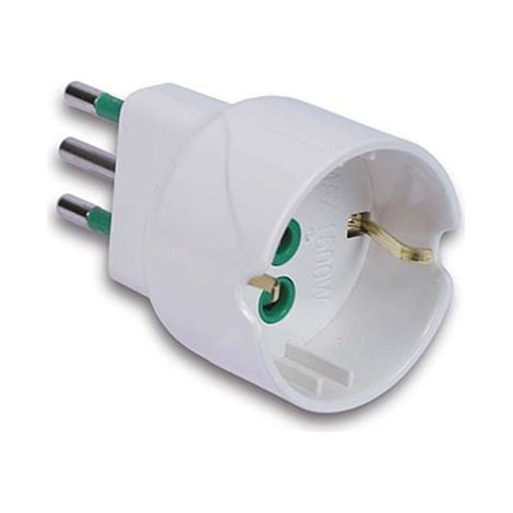ADATTATORE SCHUKO GARANTI - BIANCO 2P+T 10A- 10 pezzi