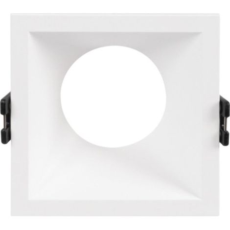 Aro Downlight Empotrable Cuadrado - Bajo UGR - Corte 75 X 75mm - Blanco