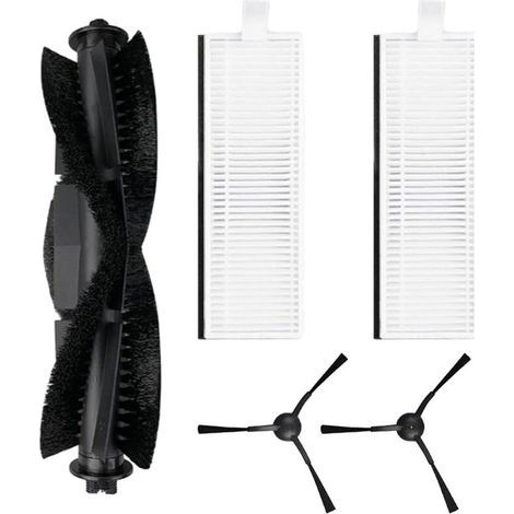 Ensemble de 5 brosses latérales principales pour aspirateur robot Laresar Evol 3, 1 brosse rotative principale, 2 filtres HEPA, 2 (1/5)