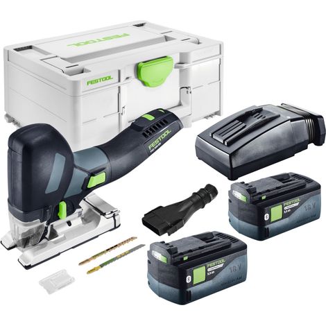 Festool PSC 500 EB-Basic Akku Pendelstichsäge 18 V 120 mm + 2x Akku 5,0 Ah + Ladegerät + Systainer (1/5)