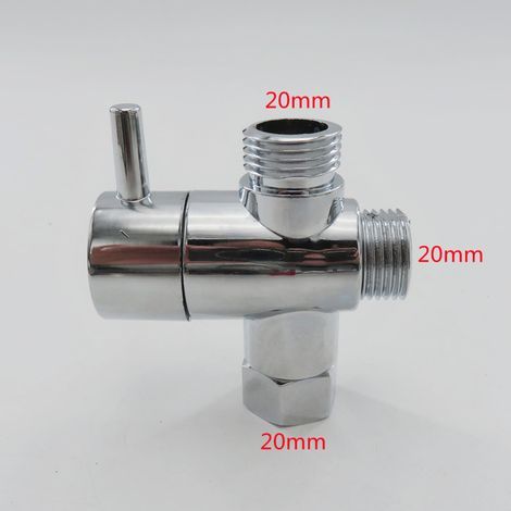 Duschverteiler, Duscharmatur, Dreiwegeventil, Duschschalter, 1-zu-2-Anschlussadapter (1/5)