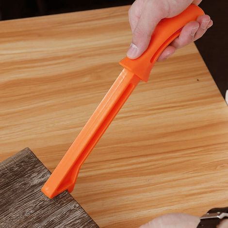 Ensemble de 4 poussoirs de sécurité en plastique pour le travail du bois, adaptés aux menuisiers (orange) (1/5)