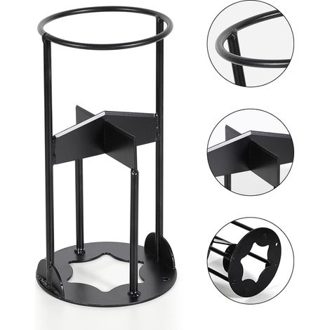 Brennholzbefeuerter Spalter, manueller Holzspalter, geteilter Gusseisenkeil, Brennholz befeuert, Schwarz (27 cm 14,5 cm) (1/5)