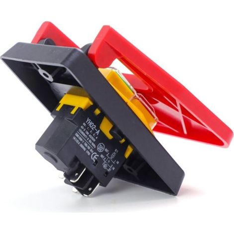 AN17-1 Interrupteur à déclenchement à 2 broches, interrupteur autobloquant à courant élevé, 20 A, 250 V, 4000 W, pièces de rechange pour outils électriques industriels. (1/5)