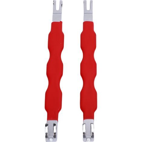 Lot de 2 outils de séparation et d'extraction de connecteurs électriques automobiles, pinces de déconnexion électrique à double tête droite, universelles et multifonctionnelles pour la plupart des véh (1/5)