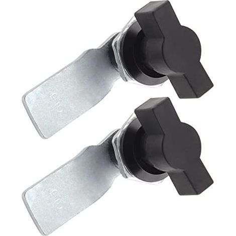 Jiozermi Lot de 2 Serrures Verrous à Came Décalée de 1,5 cm à Actionner par le Pouce, Poignée en T, Verrou à Came Tournant pour Machine Armoire Tiroir (1/5)