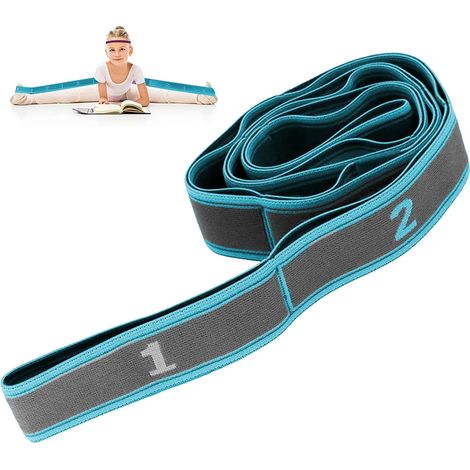 Bande élastique multi-boucles pour yoga, pilates, physiothérapie et fitness 110 cm (1/5)