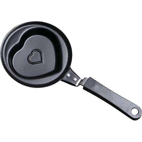 Mini moule à crêpes et pancakes antiadhésif pour le petit-déjeuner (noir, 1 pièce) (1/3)