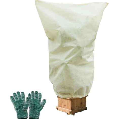 Housses d'hiver avec Gants Anti-Froid – 200 cm x 240 cm – Protection pour Plantes en Pot, avec Fermeture éclair et Cordon de Serrage, Respirant (1/5)