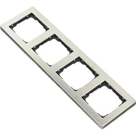Gira Marco de recubrimiento 4f Gira E2 Acero inoxidable [021433], 0214 33