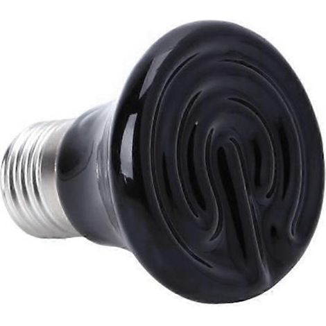 Lampe chauffante pour animaux de compagnie 50 W E27, émetteur infrarouge en céramique noire, 220-230 V (1/5)
