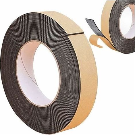Bande etancheite autocollante, Joint caoutchouc porte,Joint mousse adhésif,25 mm (largeur) 2 mm (épaisseur) 10 m (longueur) Il a les fonctions d'étanchéité et d'anti-collision efficaces. (1/5)
