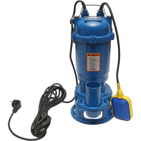 Pompa sommersa per acque sporche con galleggiante e trituratore 750W, 220V, portata 300 L/min, prevalenza 10 m, modello WQDS15-8-0.75F Breckner Germany (1/5)