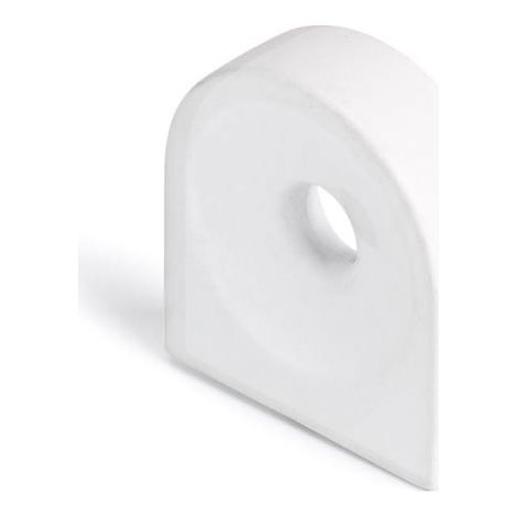 Bouton fresno - Hauteur : 27 mm - Décor : Blanc mat - Section : 8 x 25 mm - Entraxe : - - VERGES (1/2)
