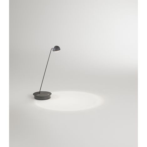 Lampe de table orientable LED 7W 3000K-6000K en métal anthracite mat avec variateur tactile intégré, hauteur 47 cm - Perenz luminaire chic. (1/2)