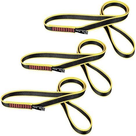 Escalade Sling 20mm Nylon Sling Runners 22 KN, Escalade Cordon Utilitaire pour l'escalade, l'alpinisme, Le Travail dans Les Arbres, hamac, Yoga,60 cm/24 in (1/5)